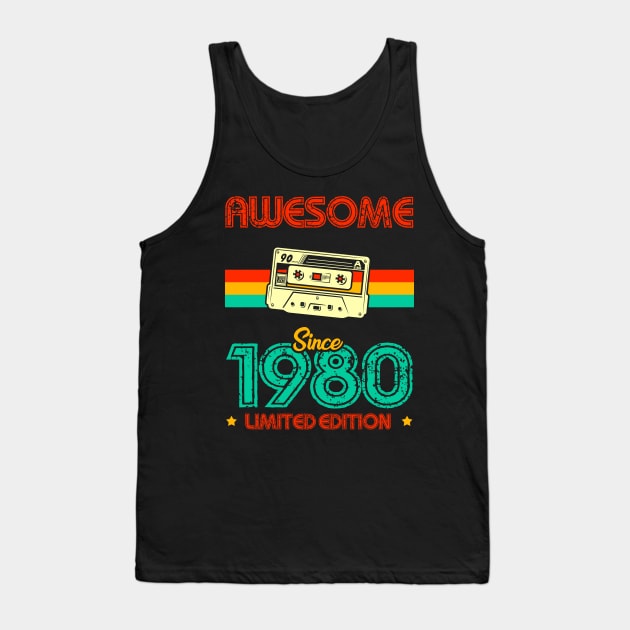 Awesome since 1980 Limited Edition Tank Top by MarCreative